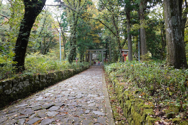 鳥取県西伯郡大山町大山　大神山神社奥宮参道の石畳