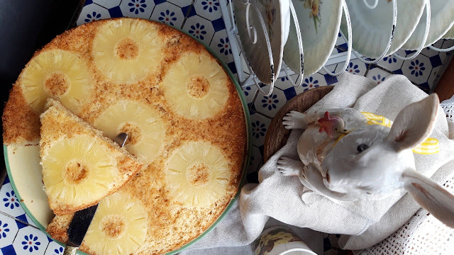 torta rovesciata all'ananas o upside down cake