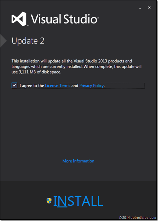 Visual Studio update 2013 Update 2 Visual Studio update 2013 Update 2