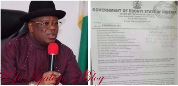 Anger as Ebonyi state allegedly bans civil servants from using social media 