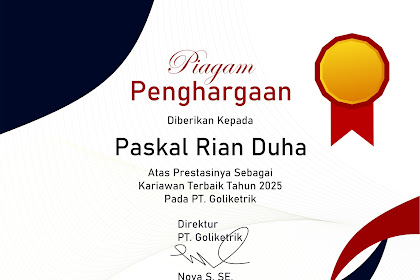 Download Template Piagam Penghargaan CDR (File CorelDraw) | Download Desain Piagam Penghargaan CDR