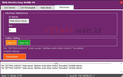Web Service 2116 - ITSTAFF.web.id