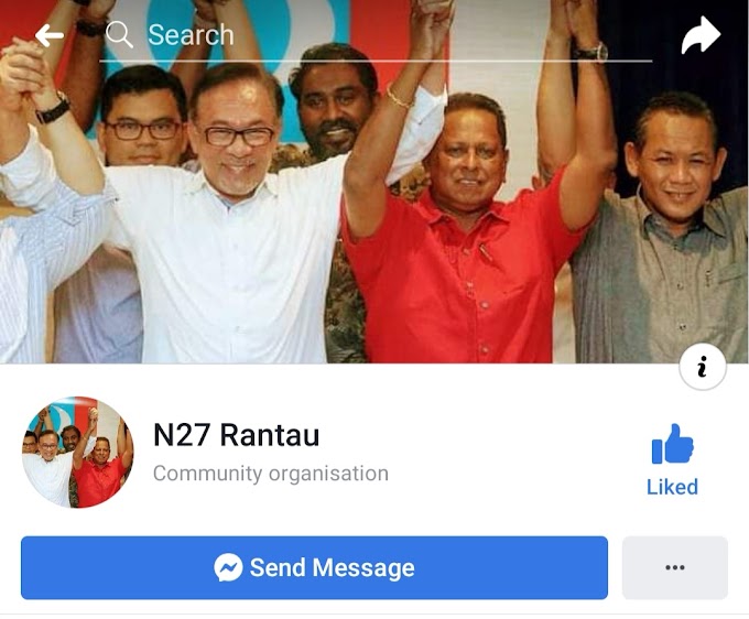 Facebook Page Milik Calon PH Rantau, Menipu Cek Sumbangan