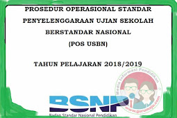 POS USBN 2019 Tahun Pelajaran 2018/2019 SD SMP SMA SMK