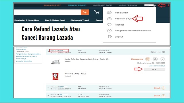 Cara Refund Lazada