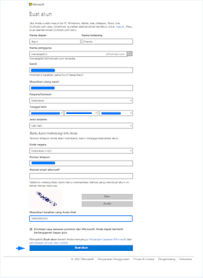 Cara Mudah Dan Cepat Daftar Email HOTMAIL Terbaru