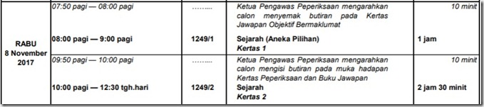 jadual-waktu-spm-8-nov-2017-rabu-8-11-17