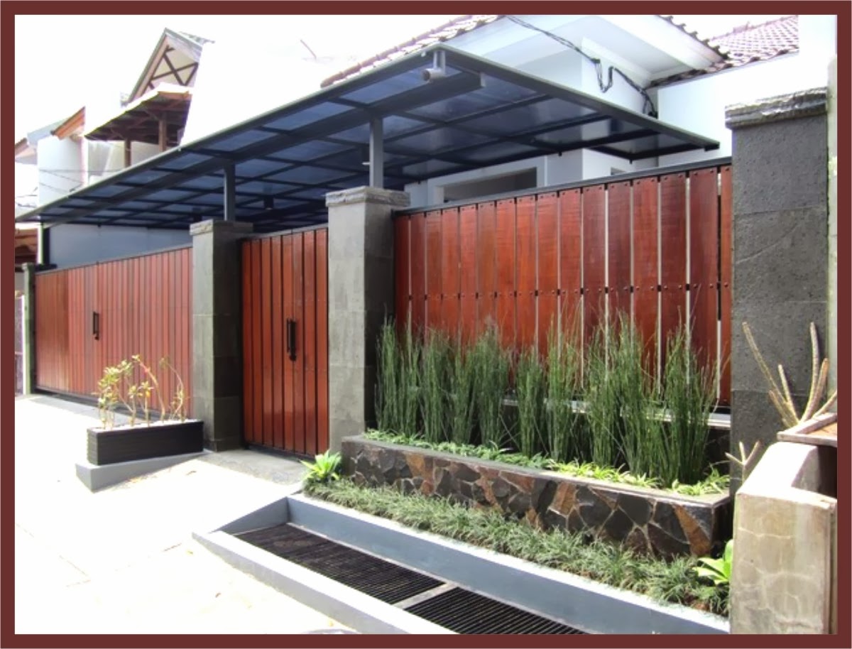 Contoh Desain Pagar  Rumah  Minimalis