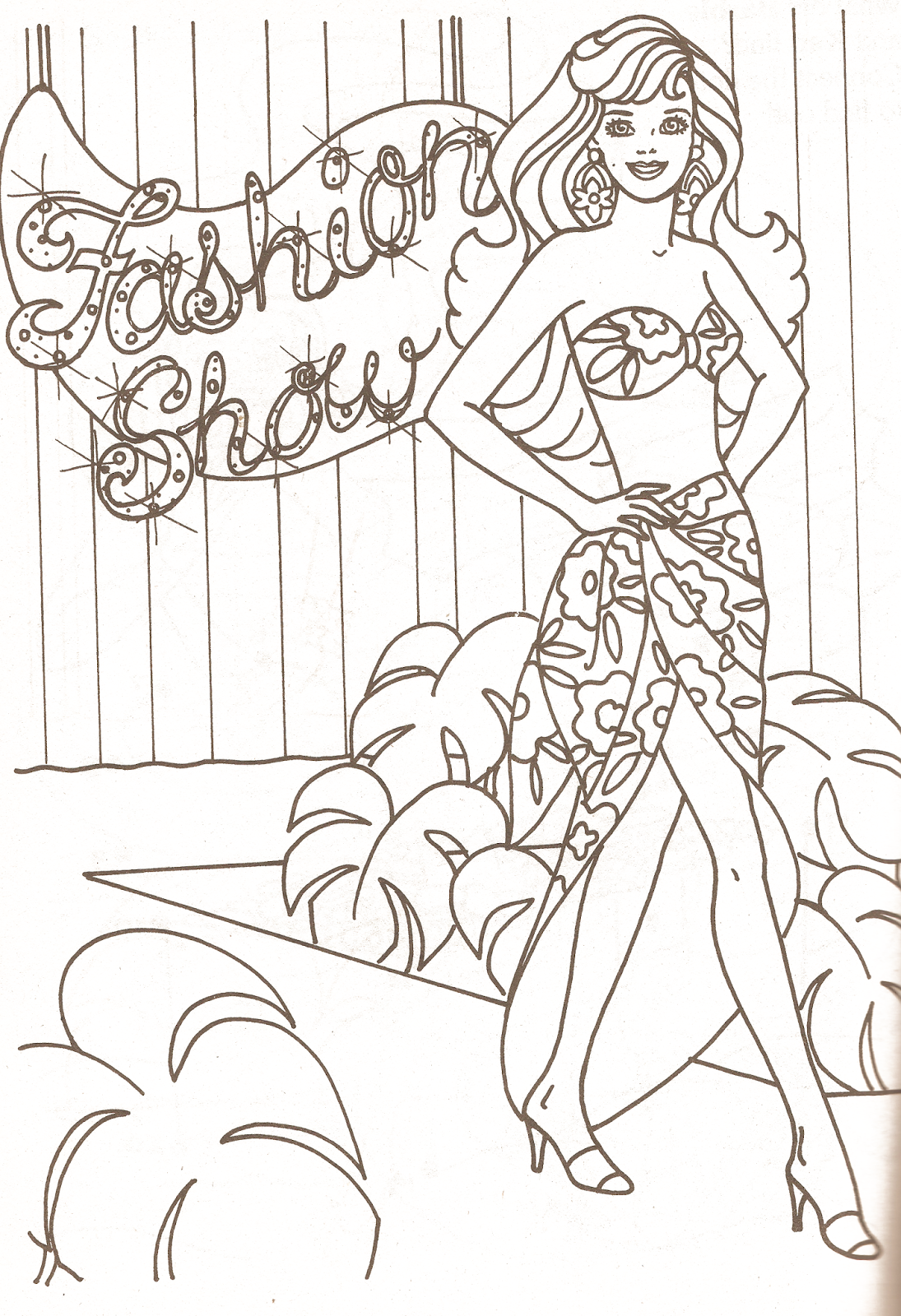 Barbie Coloring Pages 1