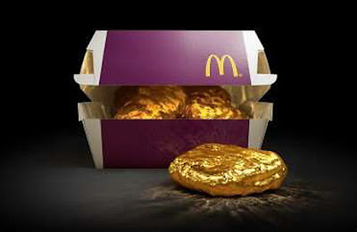 McDonalds Jepun tawar nugget bersalut emas