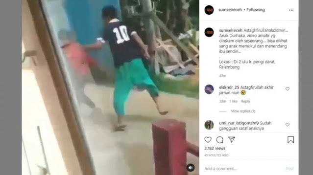 Viral Video Pemuda Tendang Ibu-ibu di Palembang, Publik Murka: Anak Durhaka!