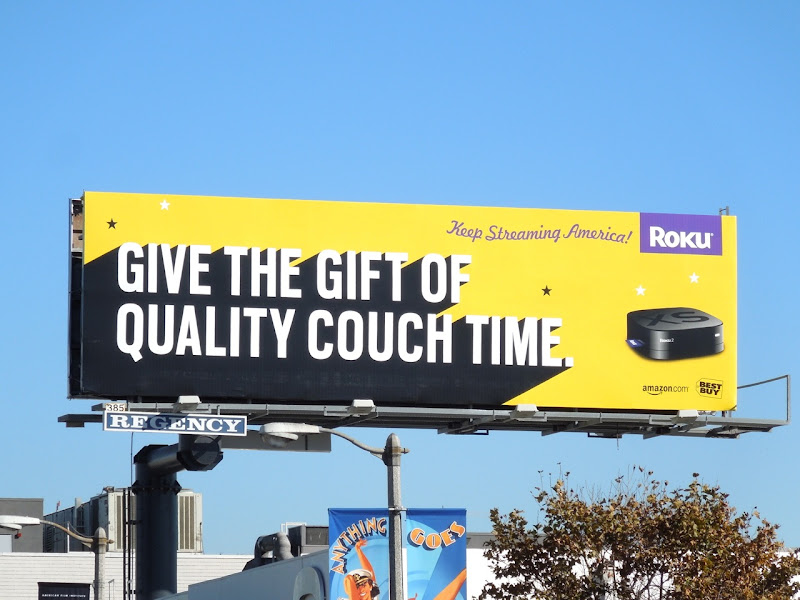 quality couch time Roku billboard