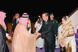 Dari RRT, Jokowi Tiba di Arab Saudi 
