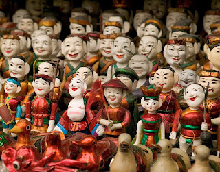 Vietnamese water puppet - the soul motherland on characters