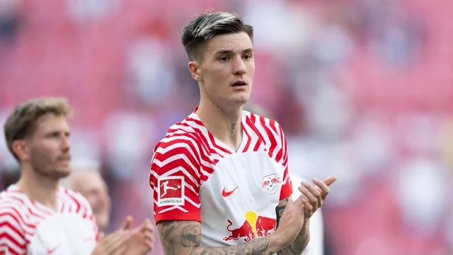 RB Leipzig’s Benjamin Sesko
