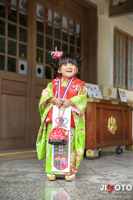 名古屋市の針名神社で七五三出張撮影