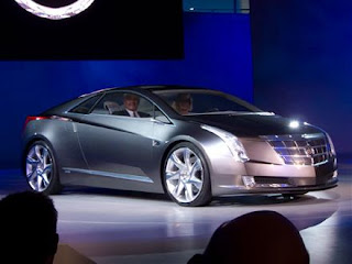 luxury electric car - 2009 Cadillac Converj unveiled in Detroit