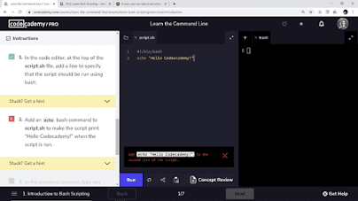 free Codecademy course to learn Linux