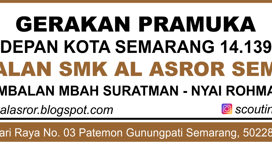 Pramuka Smk Al Asror Semarang