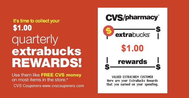 CVS Quarterly ExtraBucks Rewards