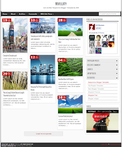 MXfluity Responsive Blogger Template (Right Sidebar)