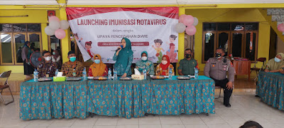 Babinsa dan Bhabinkamtibmas Hadiri Launching Imunisasi Rotavirus