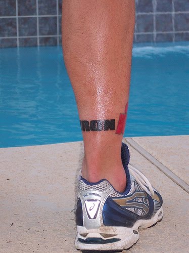 Tron movie ankle tattoo