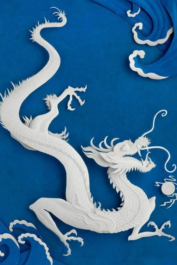 sea dragon paper sculpture