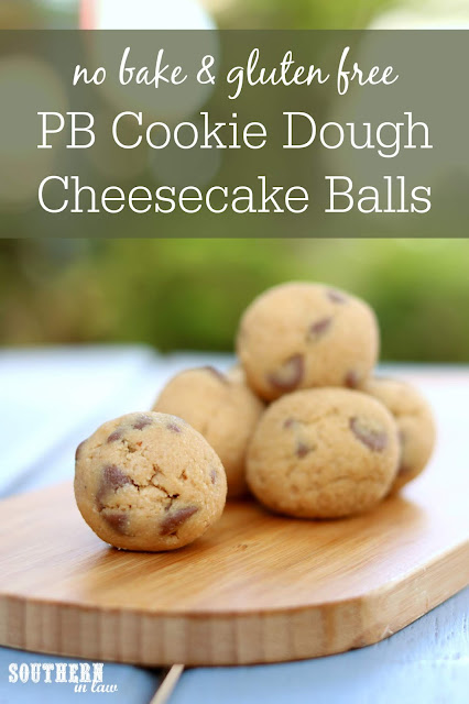 No Bake Peanut Butter Cookie Dough Cheesecake Balls Recipe - gluten free, grain free, healthy, refined sugar free, clean eating dessert recipes