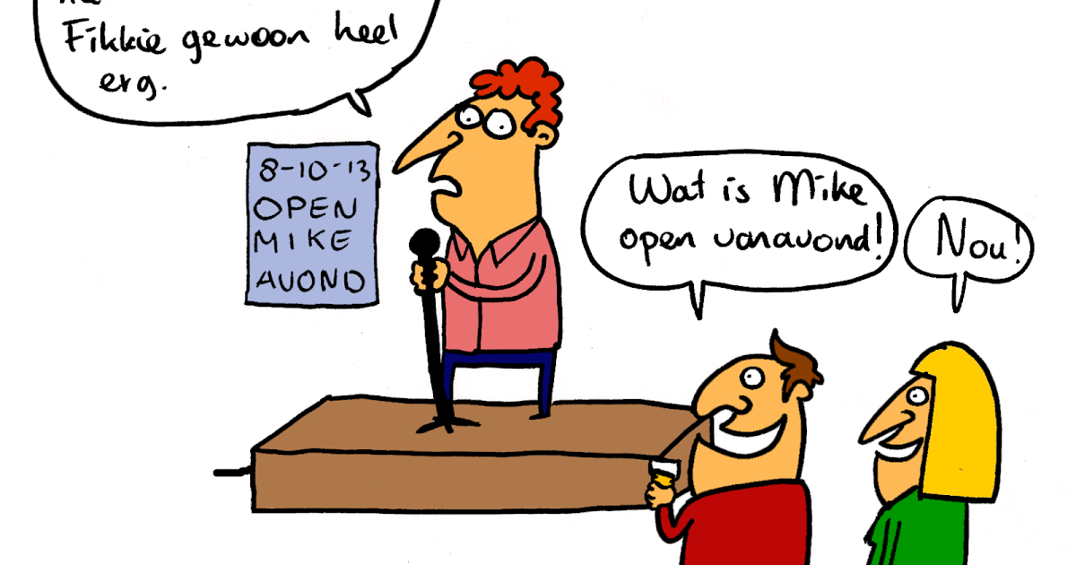 Molkenboer, cartoons en illustraties: Cartoon: Open mic