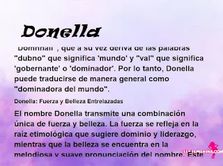 significado del nombre Donella
