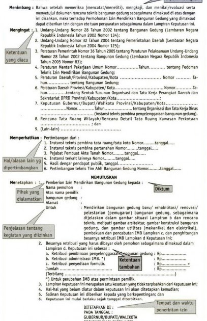 Happyshare: Contoh Surat Izin Mendirikan Bangunan Gedung