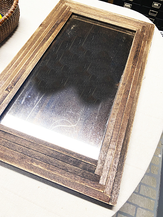 wooden slat frame