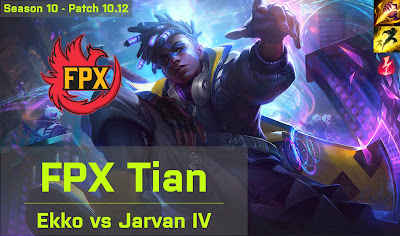 FPX Tian Ekko JG vs TES Karsa Jarvan - KR 10.12