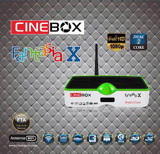 Cinebox Fantasia X Dual Core Nova Atualização - 27/08/2018