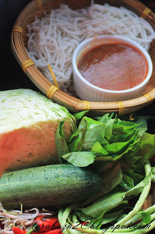 LAKSA TERENGGANU KUAH MERAH versi 2  AIR TANGAN ZUHAIDA