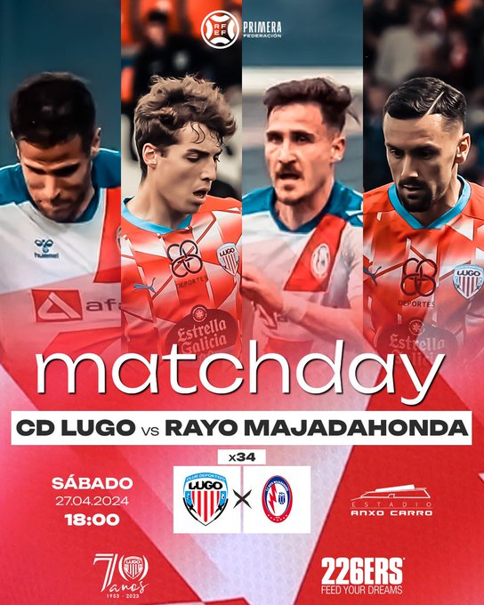 Ver en directo el CD Lugo - Rayo Majadahonda