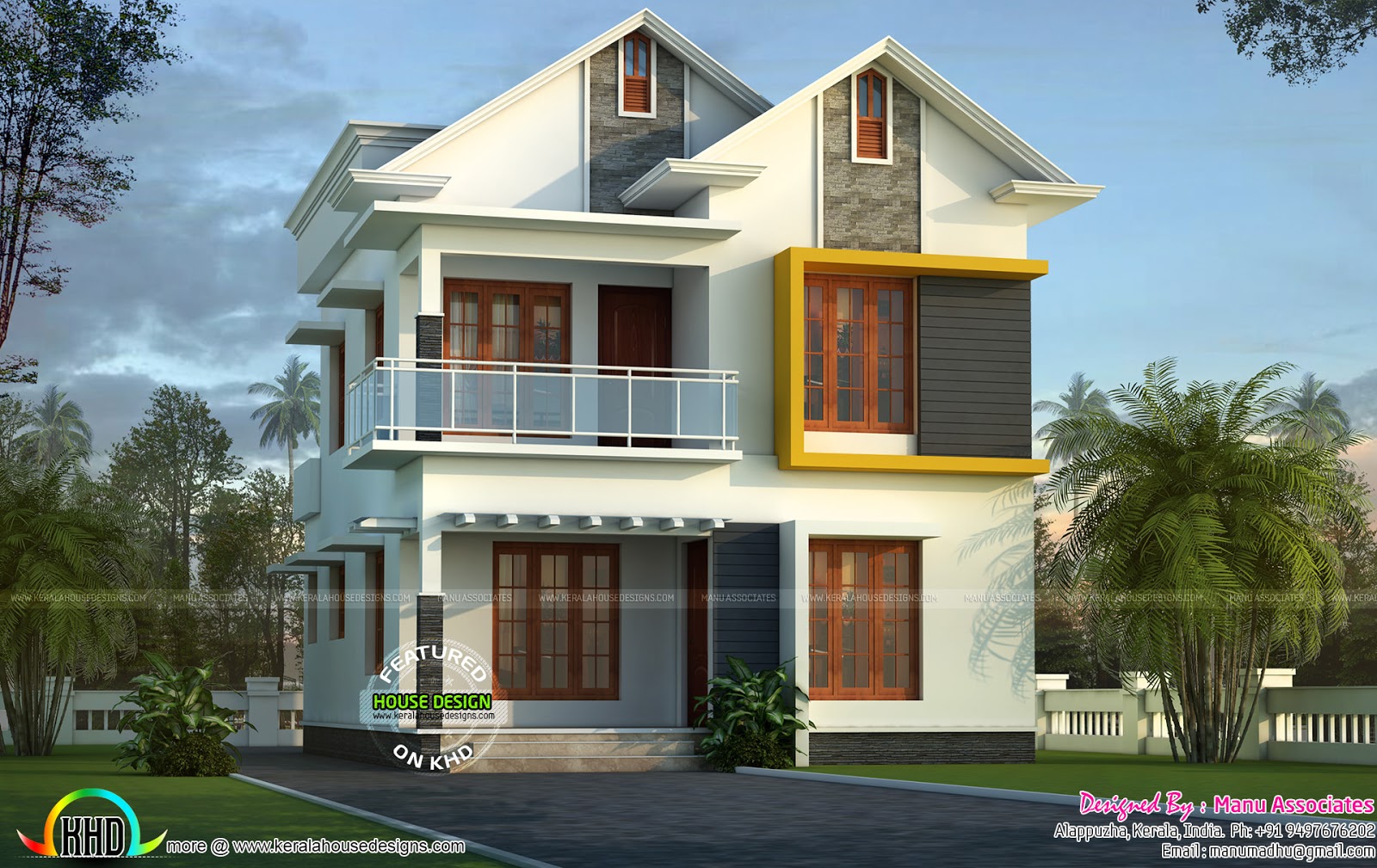 Cute small  Kerala  home  design  Kerala  home  design  and 