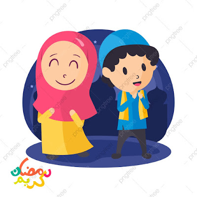 Gambar Kartun Muslim Laki Dan Perempuan