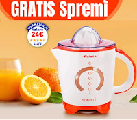 Gratis lo Spremiagrumi Ariete ( valore 24 euro)