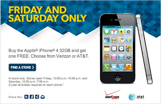 Best Buy Deal Alert: Buy iPhone 4 32GB And Get One Free Today & Tomorrow