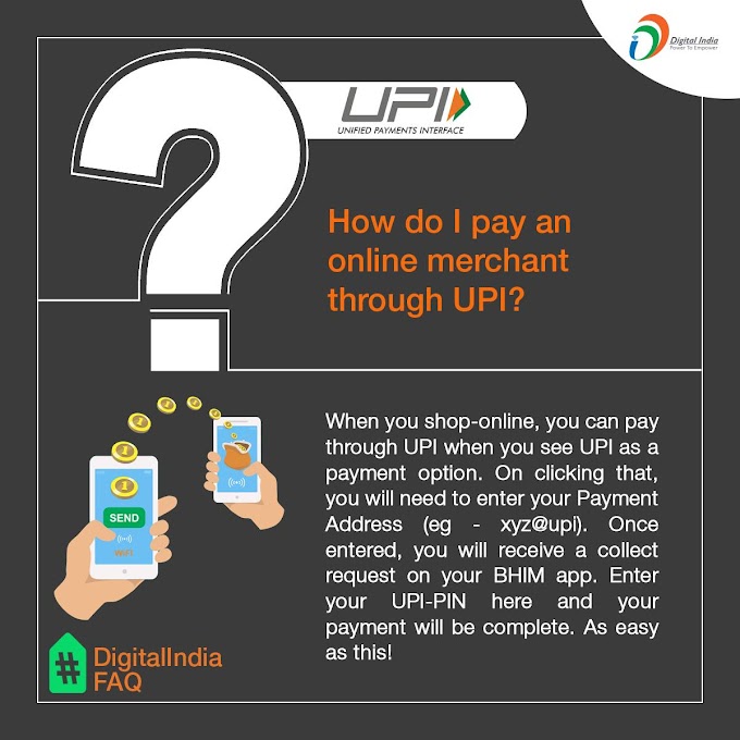 How to pay an online merchant through UPI