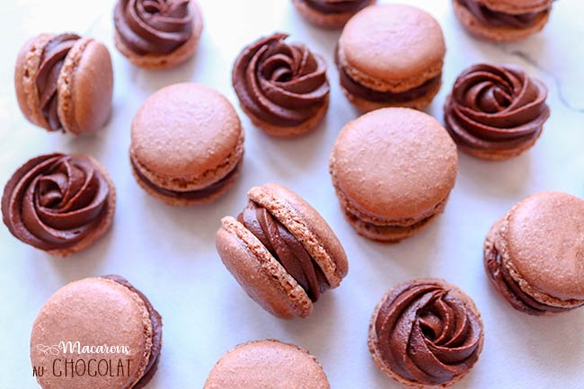 macarons au chocolat rapide