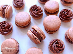 Macarons au chocolat - version facile (ganache simple)