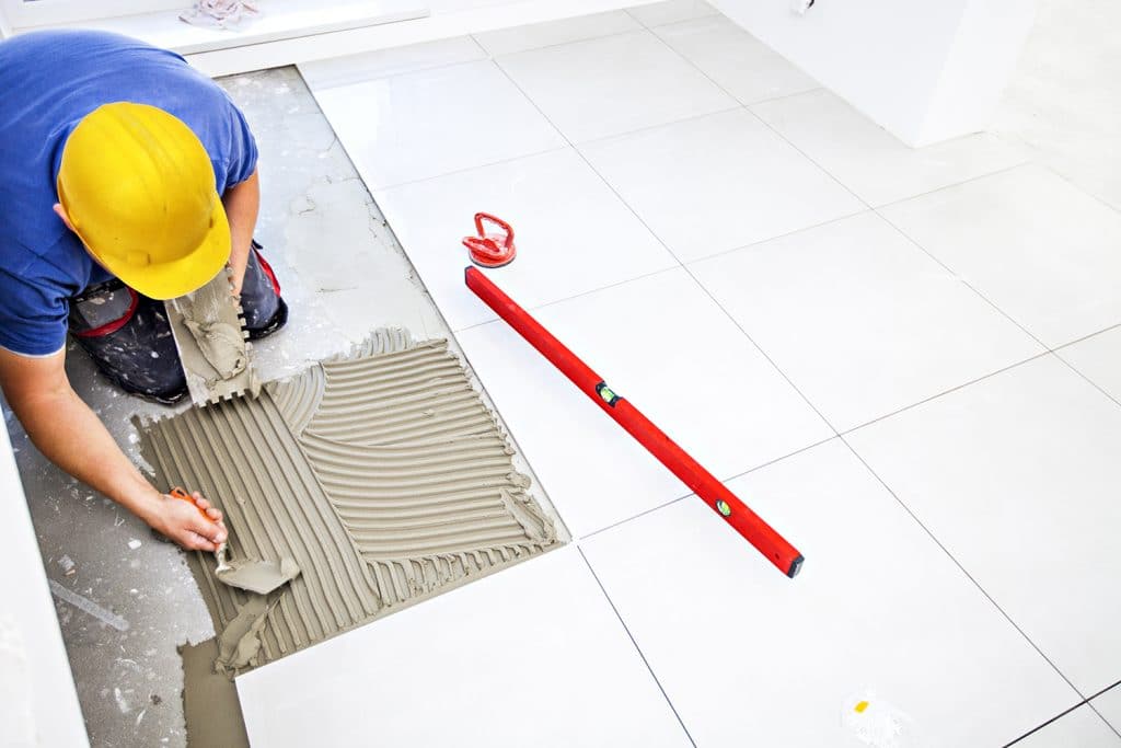 bathroom tiling