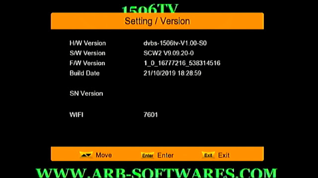 SUPERMAX GOLD SMX1 1506TV 512 4M SCW2 VERSION:9.09.20 -21 OCT 2019