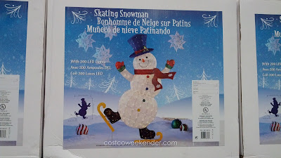 Add to your Christmas decorations with the LED Skating Snowman
