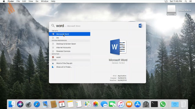 Microsoft Office 2016 for MAC High Sierra Free Download