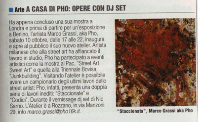 tutto milano, la repubblica, 8 ottbre 2009 pag. 13 part