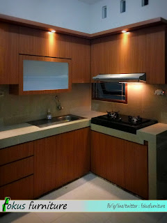 Kitchen set dan lemari bawah tangga minimalis Pondok gede 